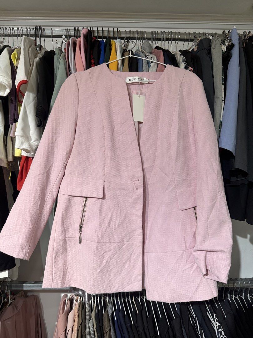 Women pink blazer (Category: Coats, Jackets and Outerwear) located in Balanga. Submitted by your.hidden.gallery (Listing ID 1466991518, Image 3). Description: SALE ALREADY NO HAGGLING.