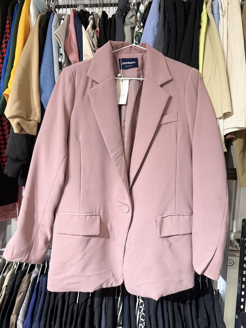 Women pink blazer (Category: Coats, Jackets and Outerwear) located in Balanga. Submitted by your.hidden.gallery (Listing ID 1466991518, Image 2). Description: SALE ALREADY NO HAGGLING.