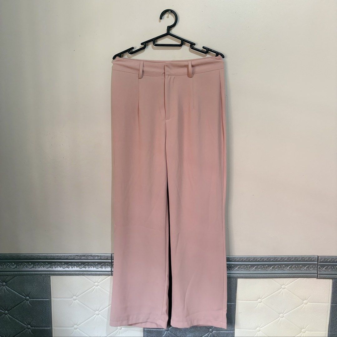 Women Pink Trousers (Category: Other Bottoms) located in Manila. Submitted by serra_shop (Listing ID 1467034040, Image 2). Description: Pink Trousers Waist: 28 inch Width: 14 inch Length: 97cm Location: Pampanga Courier: J&T.