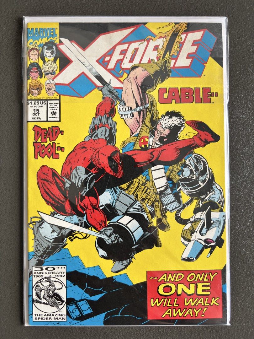 X-Force #15 (1992) Classic Cable vs. Deadpool cover 🔥 (Category: Comics & Manga) located in Naga. Submitted by dearyesteryear (Listing ID 1467114343, Image 2). Description: FOR SALE: X-Force #15 (1992) Classic Cable vs. Deadpool cover 🔥 Message me if you’re interested in this one or have a reasonable offer. I’d be happy to help. CLEAN, collector-owned copy. Bagged & boarded since acquisition. A classic early ’90s Marvel issue featuring Cable an