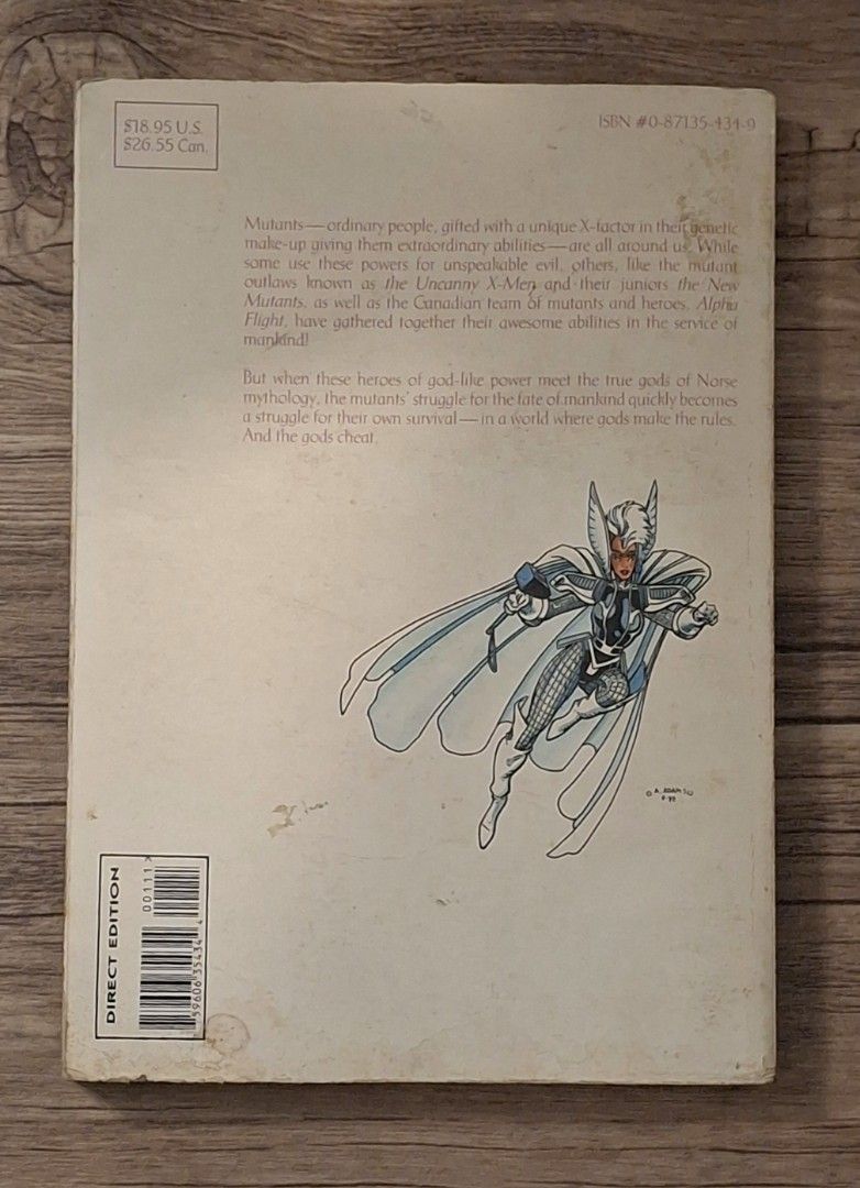 X-Men The Asgardian Wars 1988 TPB Marvel Comics (Category: Comics & Manga) located in Paranaque City. Submitted by japs202 (Listing ID 1466996924, Image 2). Description: The Asgardian Wars (1988 TPB) For Sale: X-Men The Asgardian Wars (1988 TPB) Low grade, with noticeable staining and dark spots on page edges and some interior pages. Scraping along bottom edge of front cover. Please check photos. Bought as is. Not from my old collection. Payment: