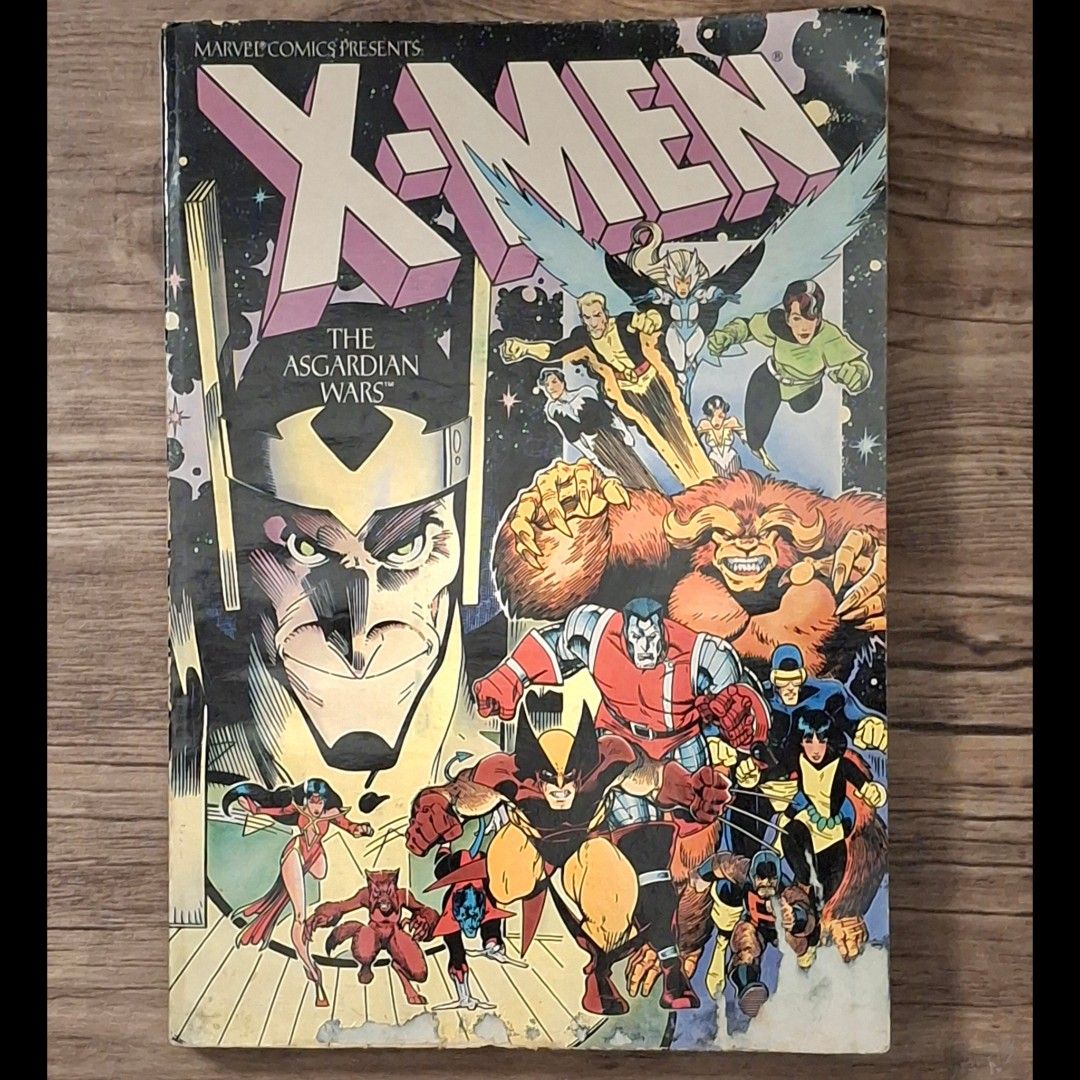 X-Men The Asgardian Wars 1988 TPB Marvel Comics (Category: Comics & Manga) located in Paranaque City. Submitted by japs202 (Listing ID 1466996924, Image 1). Description: The Asgardian Wars (1988 TPB) For Sale: X-Men The Asgardian Wars (1988 TPB) Low grade, with noticeable staining and dark spots on page edges and some interior pages. Scraping along bottom edge of front cover. Please check photos. Bought as is. Not from my old collection. Payment: