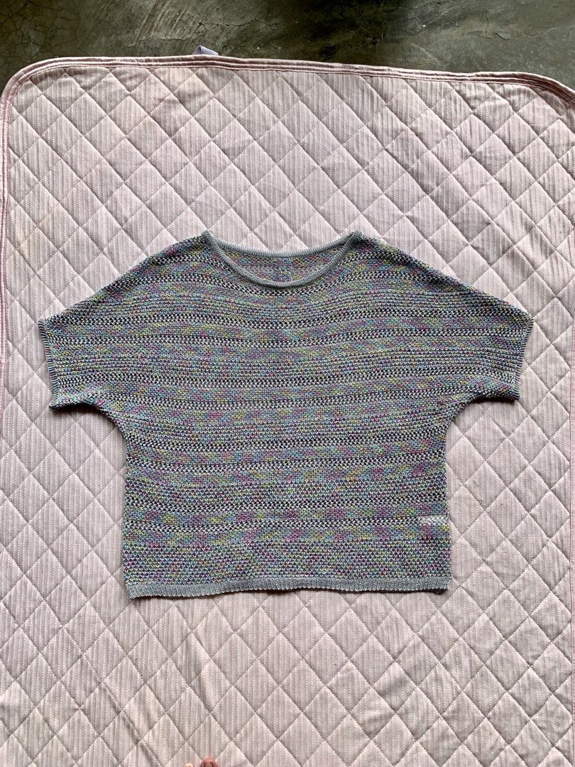 y2k net knitted aquamarine color oversized outer (Category: Coats, Jackets and Outerwear) located in Imus. Submitted by totorocchin (Listing ID 1467165766, Image 1). Description: .