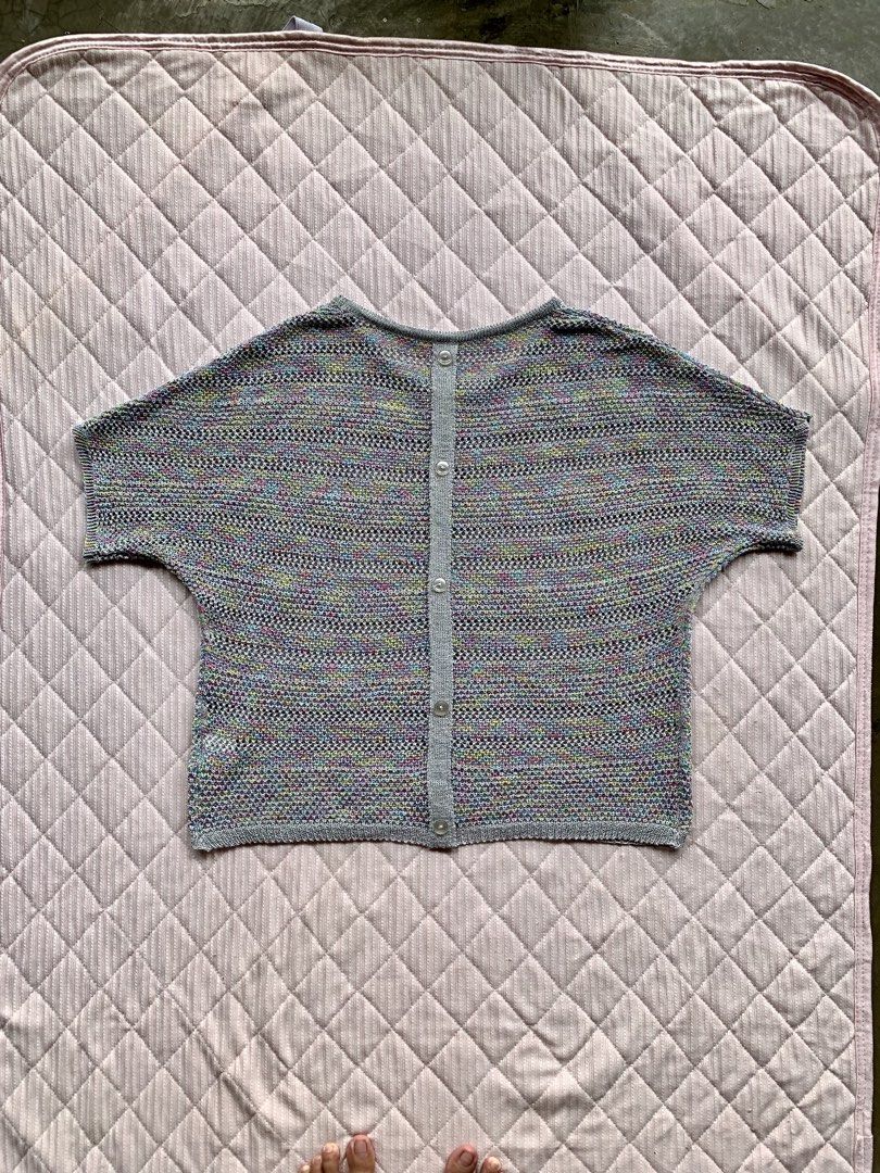 y2k net knitted aquamarine color oversized outer (Category: Coats, Jackets and Outerwear) located in Imus. Submitted by totorocchin (Listing ID 1467165766, Image 2). Description: .