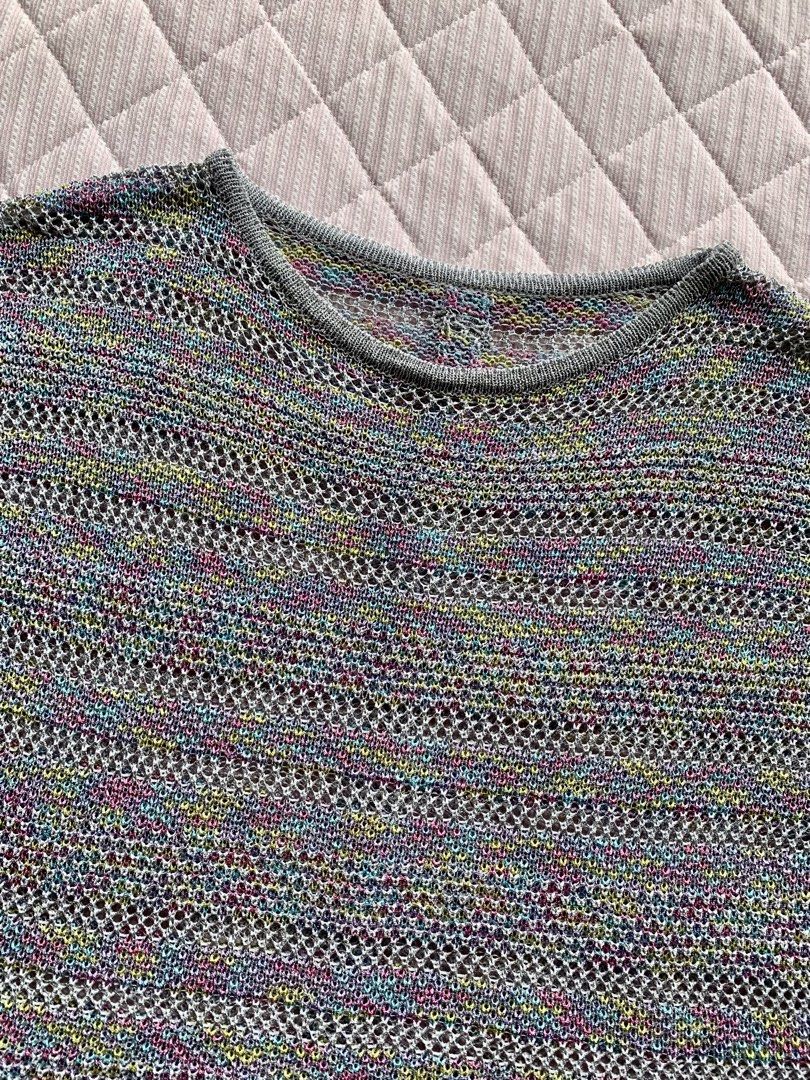 y2k net knitted aquamarine color oversized outer (Category: Coats, Jackets and Outerwear) located in Imus. Submitted by totorocchin (Listing ID 1467165766, Image 3). Description: .