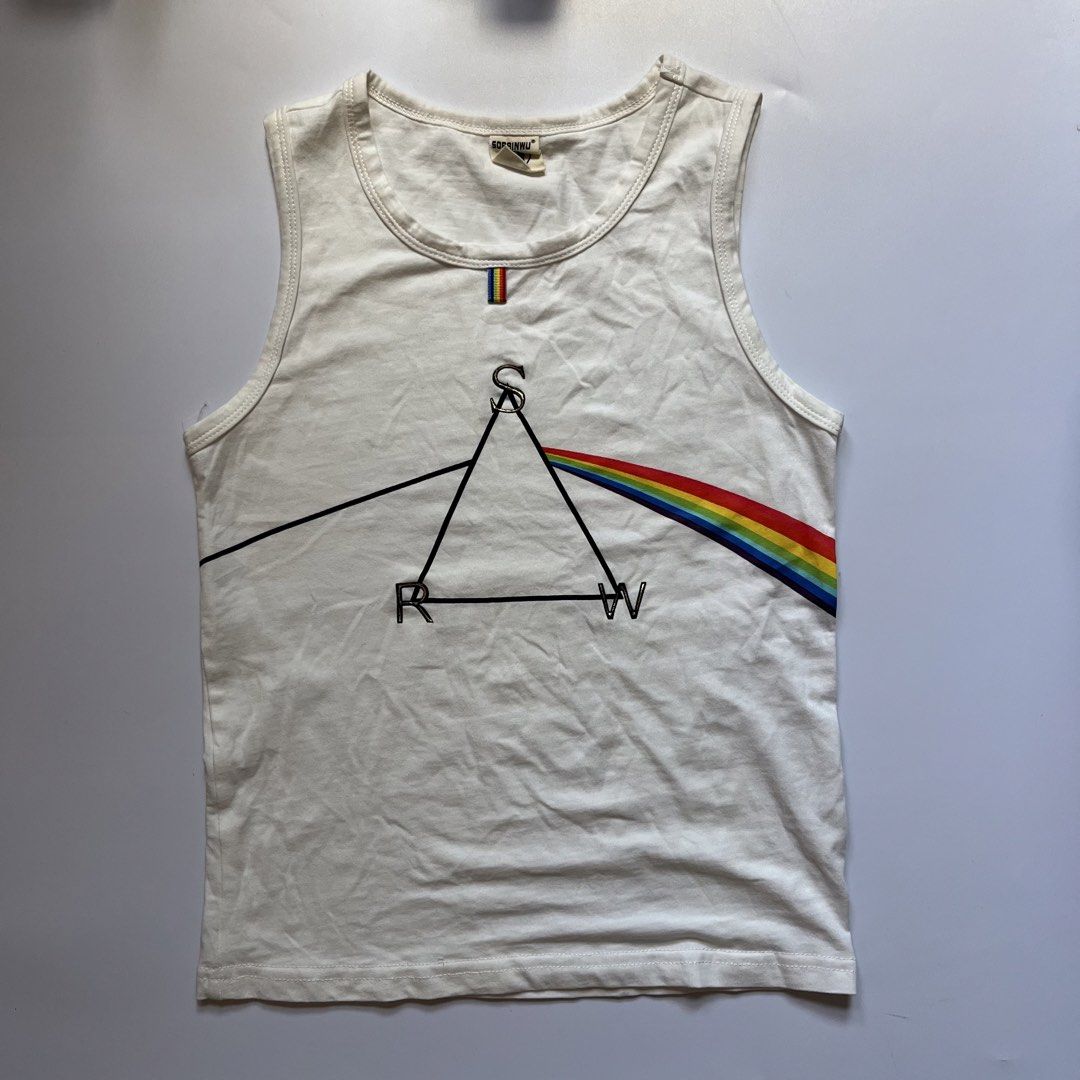 y2k pink floyd inspired tank top (Category: Shirts) located in Guagua. Submitted by aikaaag (Listing ID 1467121108, Image 1). Description: dm for more deets!🫶.