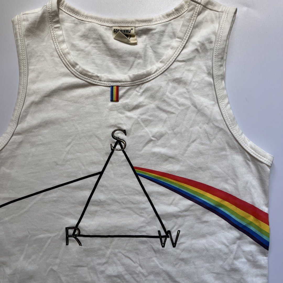 y2k pink floyd inspired tank top (Category: Shirts) located in Guagua. Submitted by aikaaag (Listing ID 1467121108, Image 2). Description: dm for more deets!🫶.