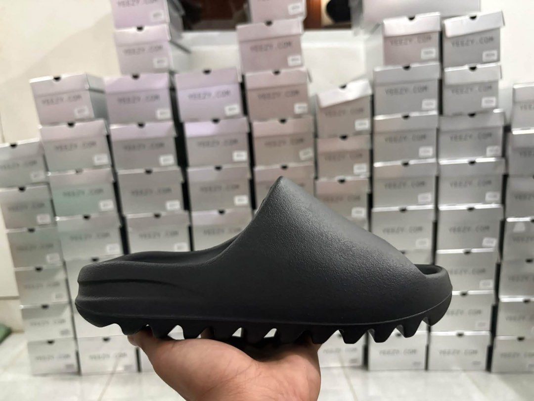 Ys-01 Slides Black, Cream, Chocolate (Category: Slippers & Slides) located in Quezon City. Submitted by snkrplg4heat (Listing ID 1467145462, Image 1). Description: YS-01 Slides Colorways available: Cream/Black/Chocolate Sizes Available: 7/8/9/10/11 4,800 each only💸 Open for bulk order📩 📌Ye brand, NOT ADI‼️(No adi logo, no dust bag, with box. Color may vary due to lighting.) Mop: BPI/GCASH 📍Novaliches, Quezon City ❌No return / No exchange Can 
