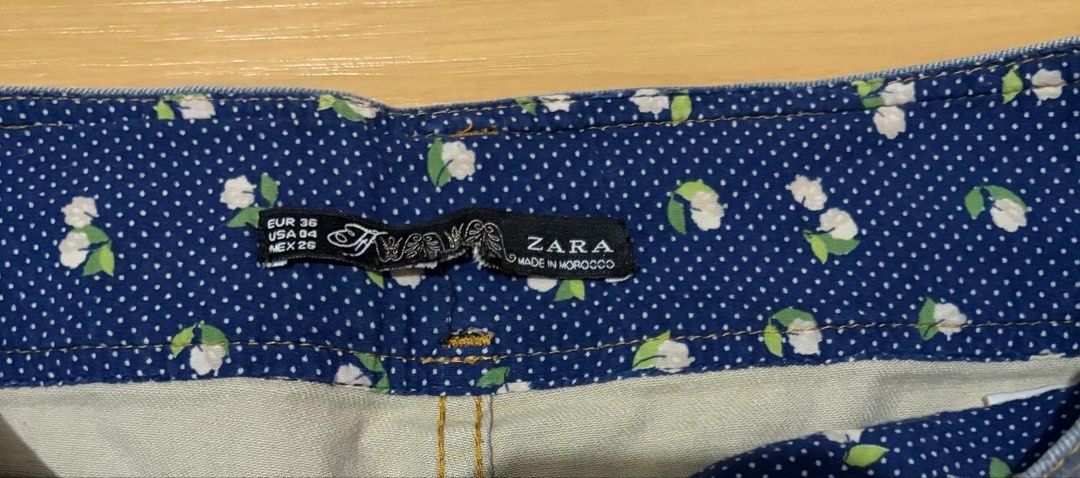 ZARA Distressed Denim Shorts US 4 (Category: Shorts) located in Quezon City. Submitted by garagesale2026 (Listing ID 1466985455, Image 3). Description: - Preloved - In good condition - Waist: 29"; Length: 9.5".