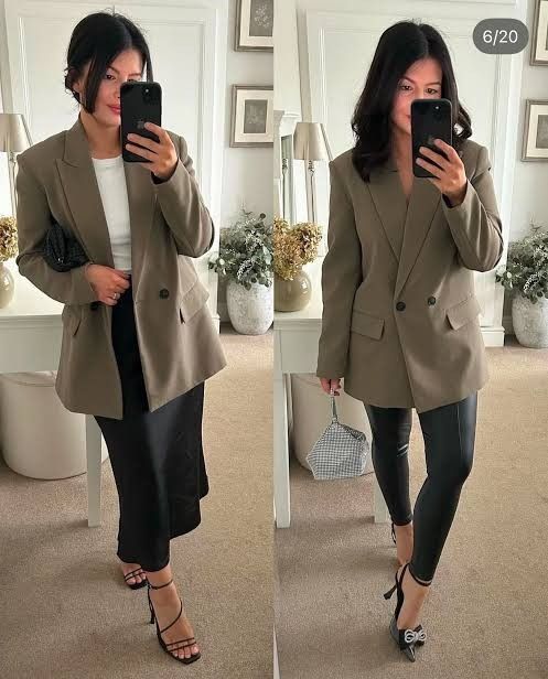Zara Oversized Double Breasted Blazer (OLIVE) (Category: Coats, Jackets and Outerwear) located in Angeles City. Submitted by miss_independent01 (Listing ID 1466991939, Image 1). Description: Zara Oversized Double Breasted Blazer Color: Olive Width: 20 (Small on tag) Length: 28.5 Sleeve: 21.5 Shoulder: 16.5 MOP: Gcash ✅ Mine Now, Pay Now ✅ First to Pay, Gets the Item 📍 PAMPANGA Courier: JnT 🚚🚚 PM 💌💌.
