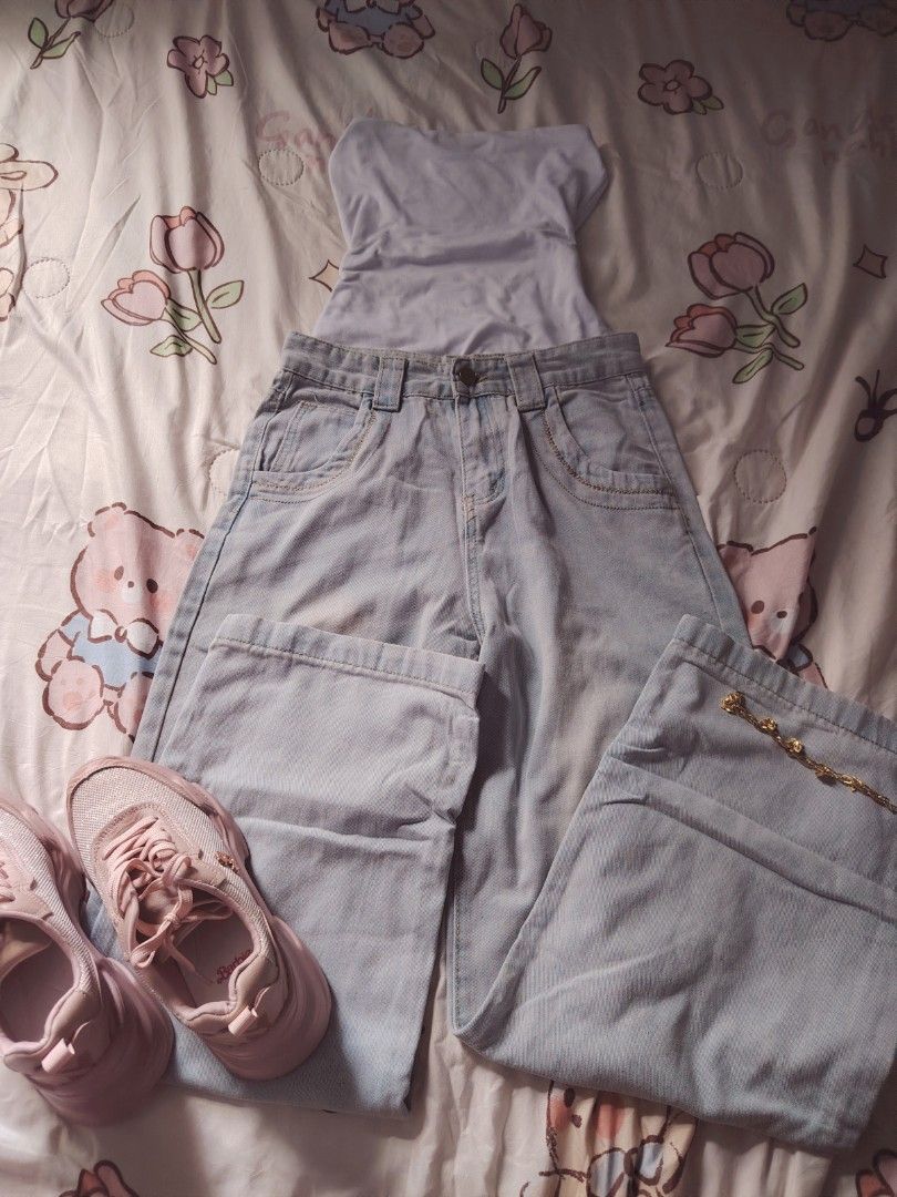 06 denim pants 👖 (Category: Jeans) located in Hermosa. Submitted by lcvelycath (Listing ID 1467197239, Image 1). Description: size: m-l mine: ₱199 bid: ₱+10 lock: ₱399 (shipped) EOB: wednesday—october 14, 2026 °. thrifted, pre-loved, or brand new but ready to wear (some aren't bcs i don't have the time to wash them, very sorryy :<) colors may vary due to lightning & quality 𐙚 °. check details before mine joy miners will be posted :> 𐙚 °. payme
