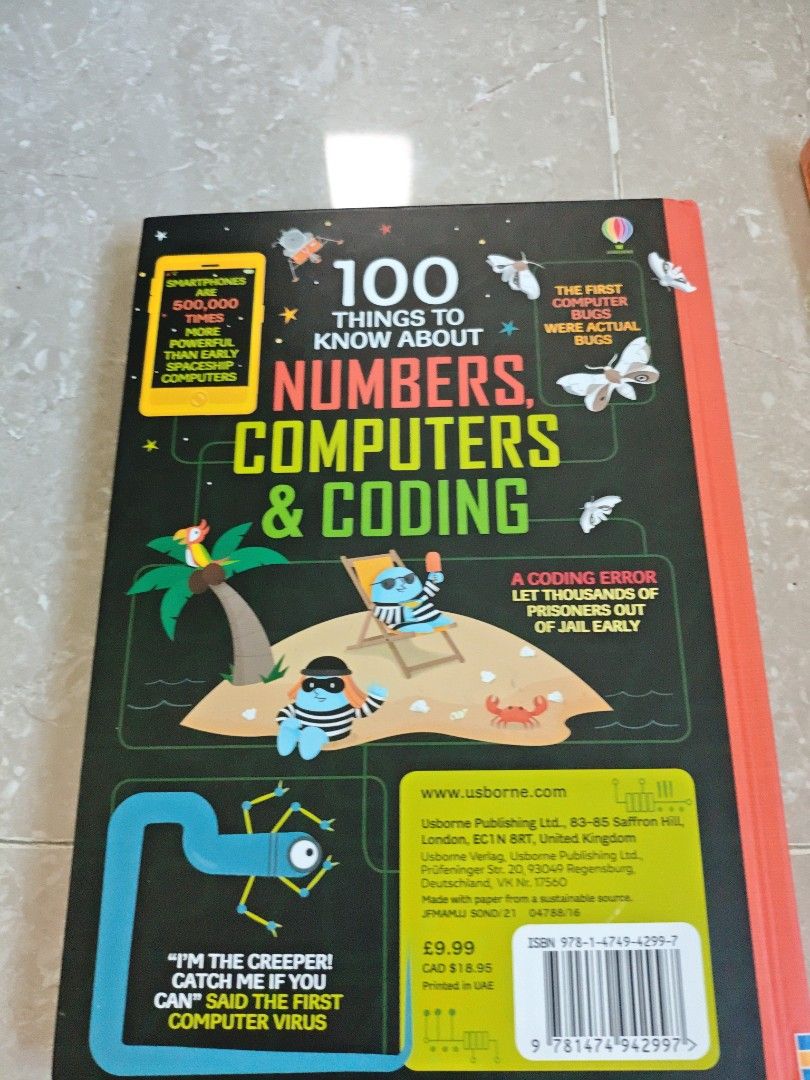 100 things to know about numbers computers and coding （分類：教科書）位於 Hong Kong。 由 rubiafung026296 提交（商品編號 1467245509，圖片 2）。簡介： no backing out can alipay WeChat or cash delivery fee not included 。