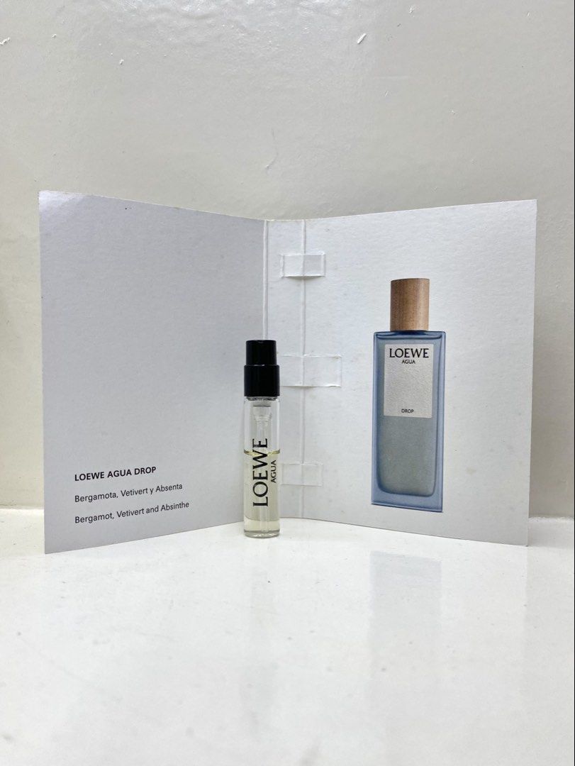 1.5ML Loewe Agua Drop edp (Category: Fragrance & Deodorants) located in Mexico. Submitted by happymoby (Listing ID 1467142842, Image 2). Description: Agua Drop by Loewe is a Oriental Floral fragrance for women. Agua Drop was launched in 2024. The nose behind this fragrance is Núria Cruelles Borrull. The fragrance features Bergamot, Orange Blossom, Labdanum and Leather..