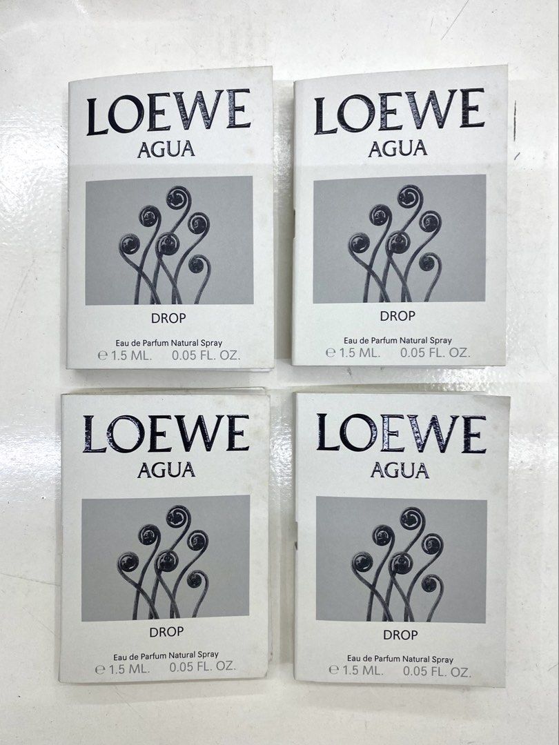 1.5ML Loewe Agua Drop edp (Category: Fragrance & Deodorants) located in Mexico. Submitted by happymoby (Listing ID 1467142842, Image 1). Description: Agua Drop by Loewe is a Oriental Floral fragrance for women. Agua Drop was launched in 2024. The nose behind this fragrance is Núria Cruelles Borrull. The fragrance features Bergamot, Orange Blossom, Labdanum and Leather..