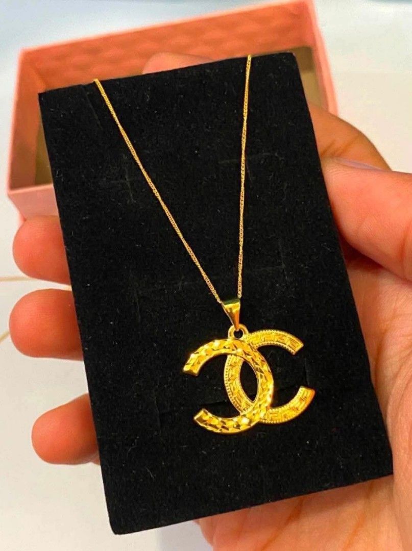 18K Saudi Gold CC Design Pendant (Category: Necklaces) located in Caloocan City. Submitted by cheskhaionlinestore2.0 (Listing ID 1467286563, Image 3). Description: 18K Pure Saudi Gold ✨CC Design Pendant Rope - ₱8250 only 📌 Tauco- ₱6400 only 📌 Dancing- ₱6400 only 📌 Japan- ₱8750 only 📌 Figaro- ₱9250 only 📌 Box chain- ₱8350 only 📌 Cadena- ₱8900 only 📌 Micro- ₱8150 only 📌 Paperclip- ₱8850 only 📌 C4rter- ₱8100 only 📌 🍒 Pawnable/ Nasasangla�