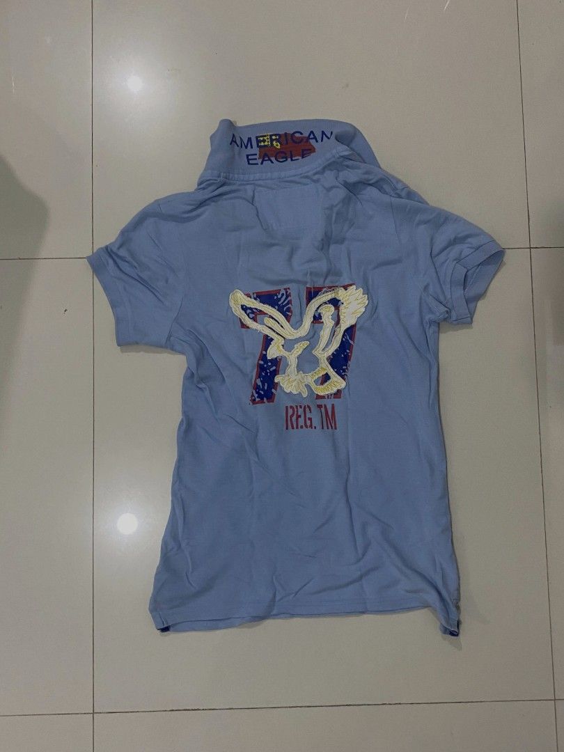 2000s American Eagle Polo w Logo (Unisex) (Category: Tshirts & Polo Shirts ) located in Davao. Submitted by bulletproofssoul (Listing ID 1467320119, Image 1). Description: authentic, good condition, already washed, no issues, price is still negotiable. measurements: width - 18 (inches) length - 24.5 (inches) 📩 pm for negotiation & details..