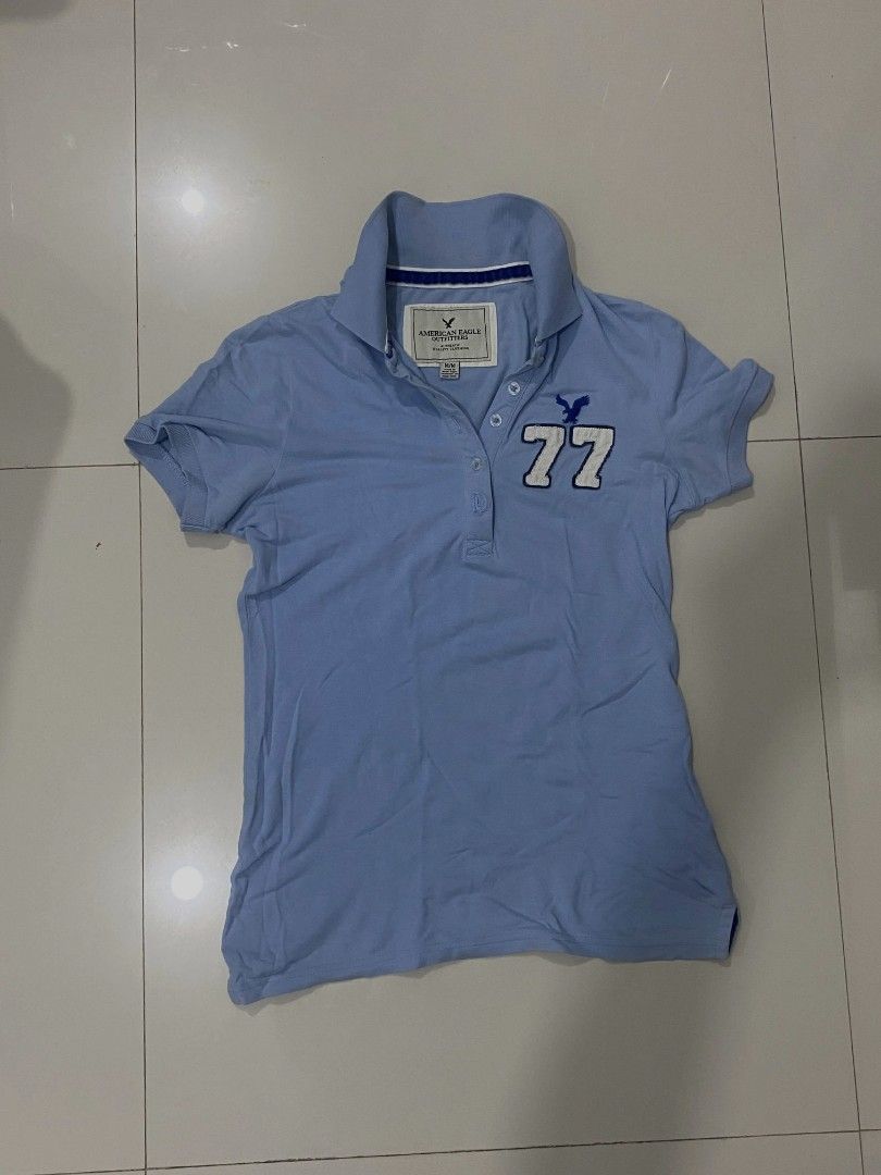 2000s American Eagle Polo w Logo (Unisex) (Category: Tshirts & Polo Shirts ) located in Davao. Submitted by bulletproofssoul (Listing ID 1467320119, Image 2). Description: authentic, good condition, already washed, no issues, price is still negotiable. measurements: width - 18 (inches) length - 24.5 (inches) 📩 pm for negotiation & details..