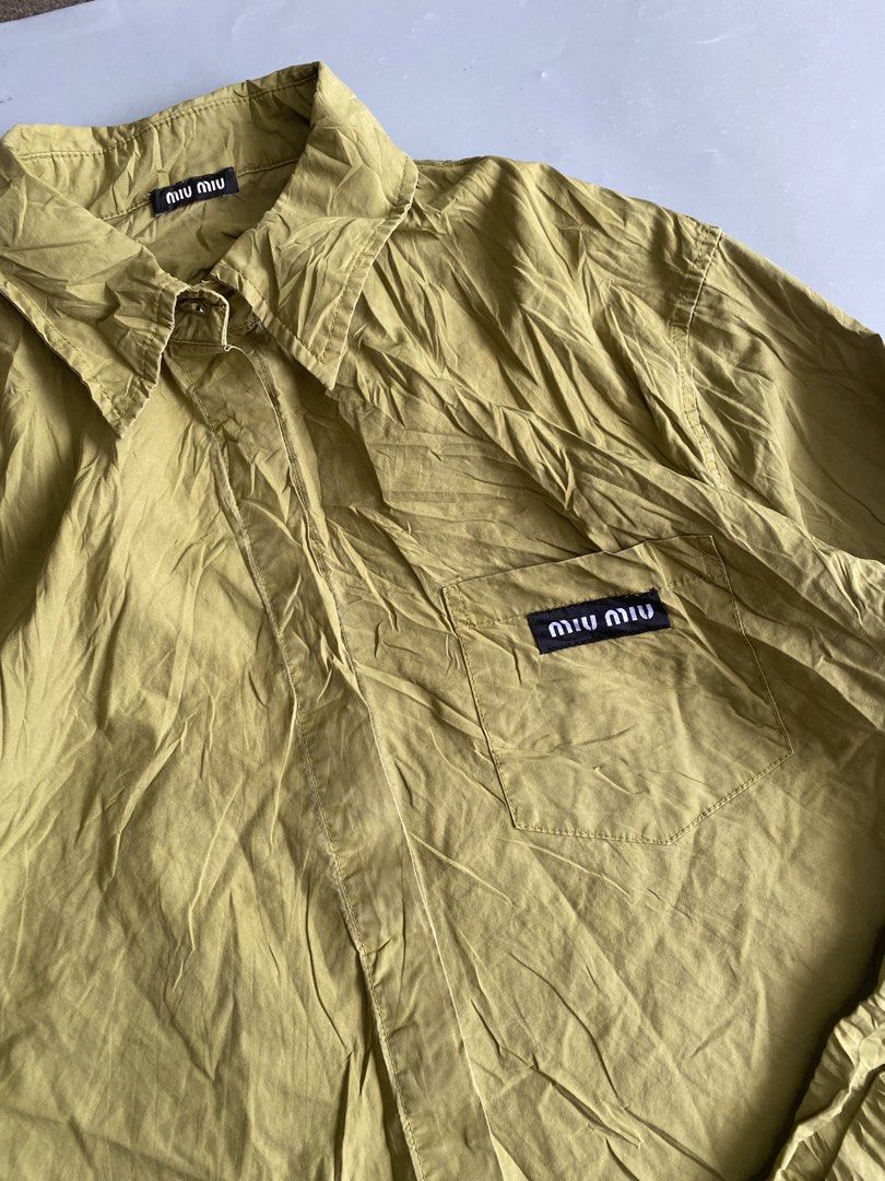 2022 Miu Miu Logo Patch Poplin (Category: Coats, Jackets and Outerwear) located in Lipa City. Submitted by local-drip-source (Listing ID 1467170283, Image 3). Description: .