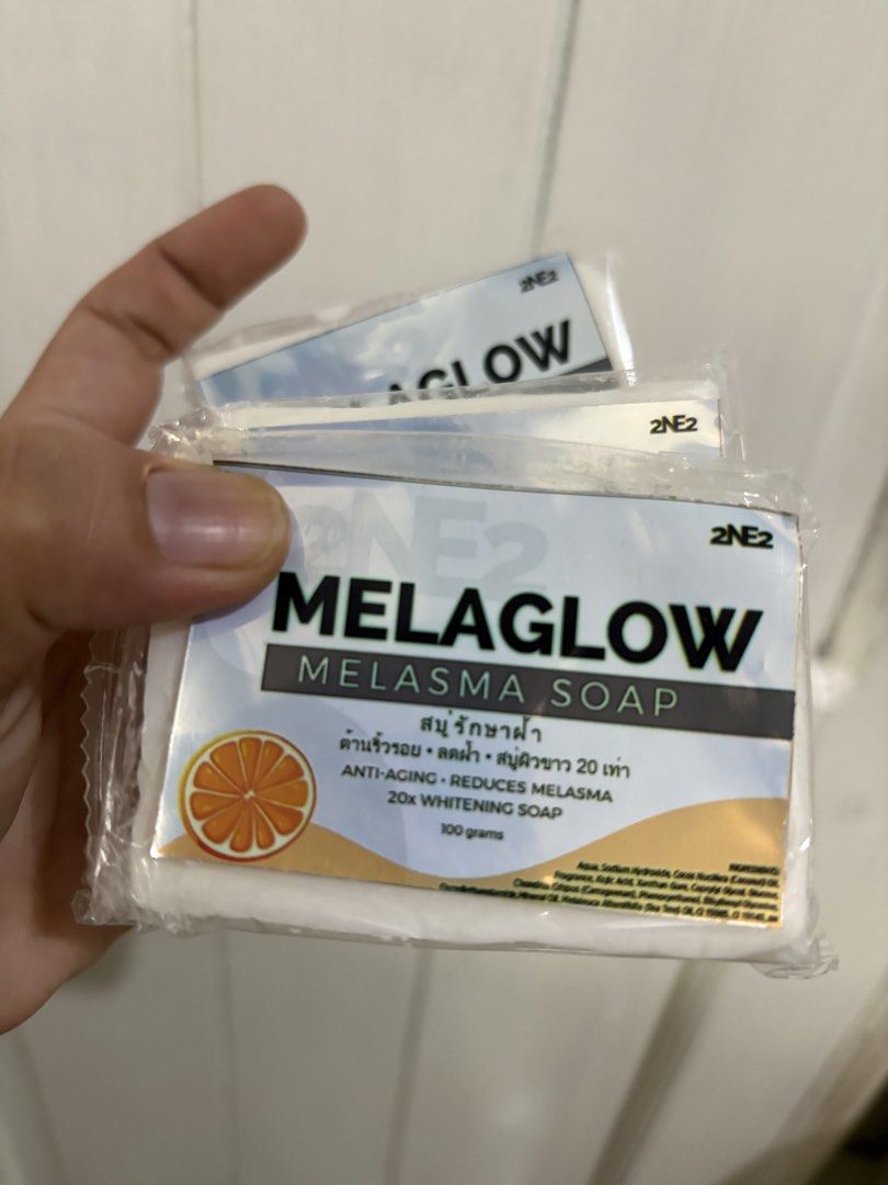 2NE2 MELAGLOW SOAP ORIGINAL (Category: Bath) located in Las Pinas. Submitted by tintindahan (Listing ID 1467222577, Image 1). Description: ORIGINAL ON HAND 140 EACH PLUS SF .