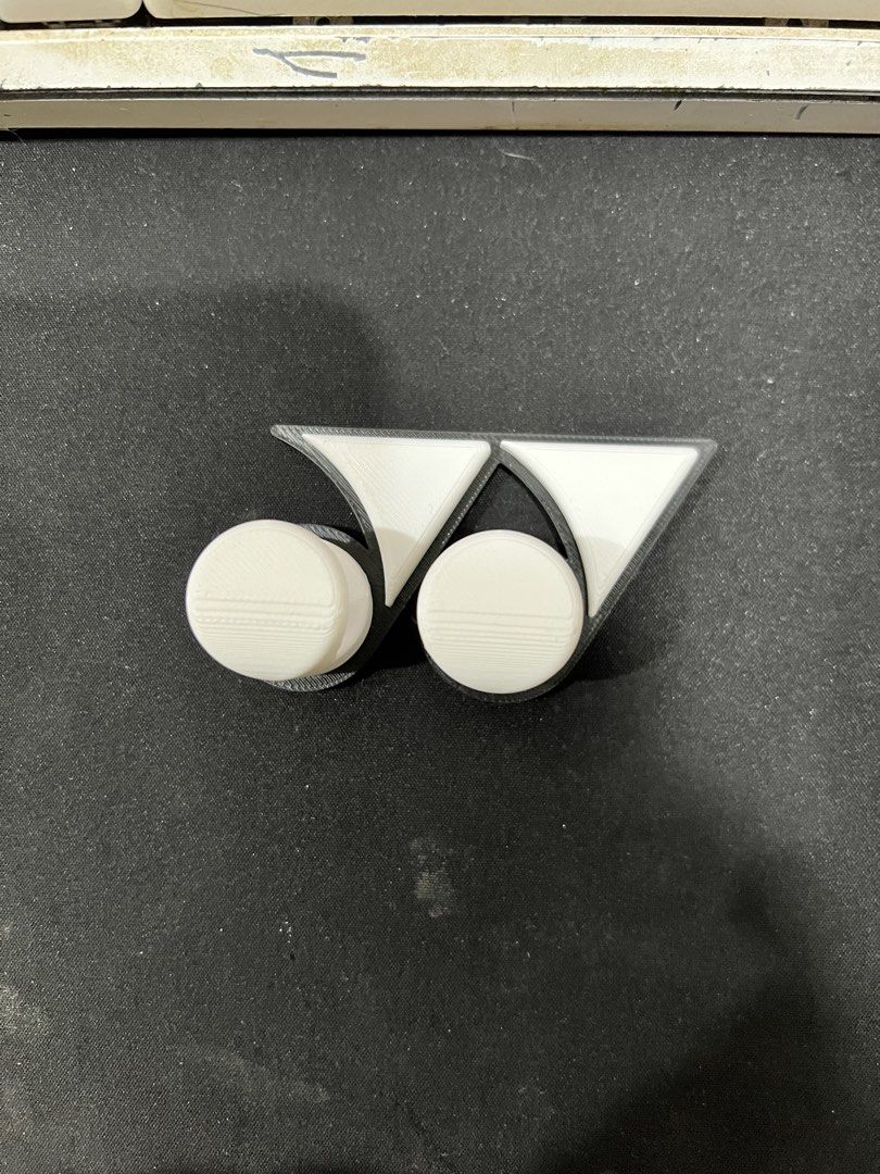 3d printer badminton racket wall hanger (Category: Racket and Ball Sports) located in Makati City. Submitted by endreipg (Listing ID 1467240732, Image 1). Description: Hangs your rackets on a wall can be done in any brand design buyer pays for sf.