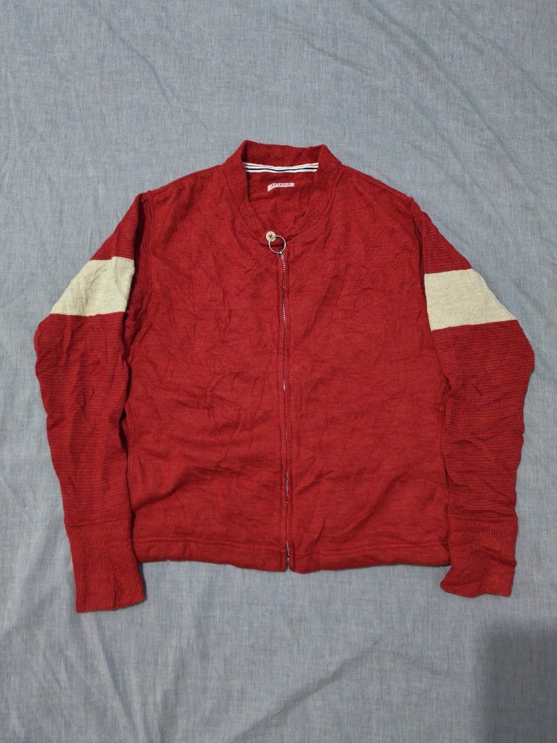 45rpm wool zip knit sweater (Category: Coats, Jackets and Outerwear) located in Baguio. Submitted by used_clothing2600 (Listing ID 1467322604, Image 1). Description: 45rpm wool zip knit sweater made in japan size 2 verygood condition pit to pit 19 length 22 shoulders 16 sleeve length 23 P 1,500.