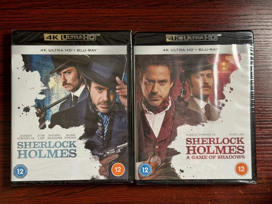 4K Ultra HD Blu-ray Sherlock Holmes Set (Category: CDs & DVDs) located in Caloocan City. Submitted by ironman_collector81 (Listing ID 1467221814, Image 1). Description: FOR SALE ONLY NO SWAP Original Set Price: P2,3K If bought Individual - Sherlock Holmes: P1,3k - Sherlock Holmes: A Game of Shadows P1,3k I Only Accept Gcash and BPI Location: Westwood 7 GenTri Cavite .