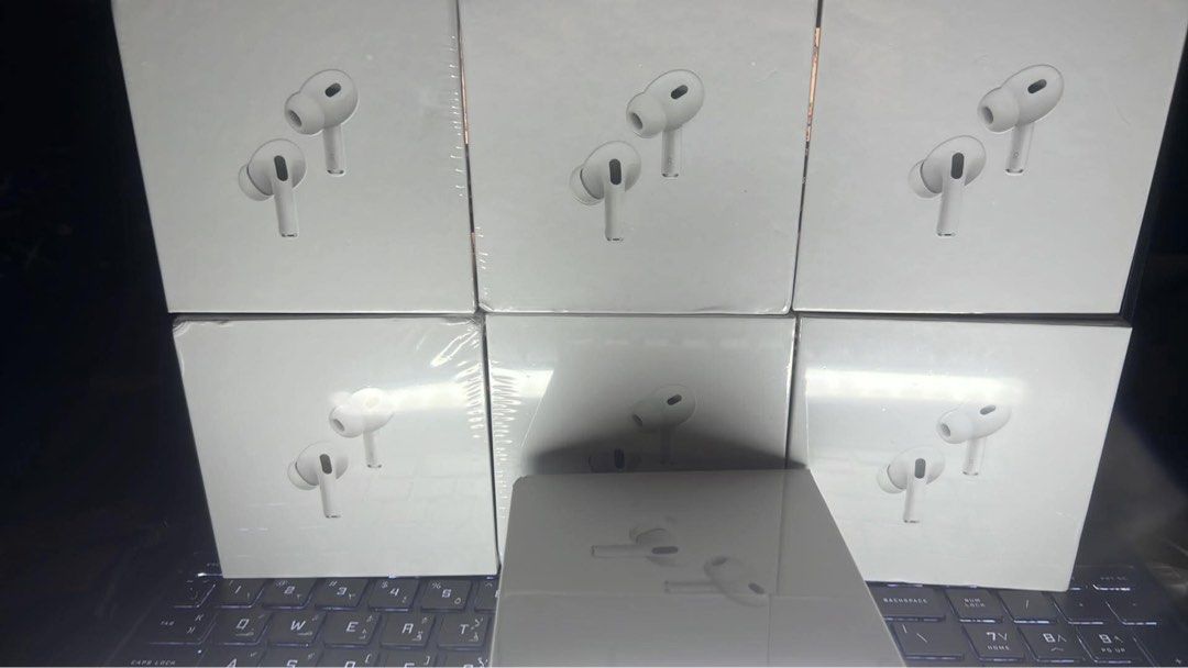 6 PCS Apple AirPods Pro (2nd generation) (Category: Earphones) located in Manila. Submitted by andrlmrcl (Listing ID 1459848885, Image 3). Description: - The case comes as freebie - Apple AirPods Pro - Premium Copy - Charging cable - Extra ear tips - Everything you need is here - Ready for a new owner!.