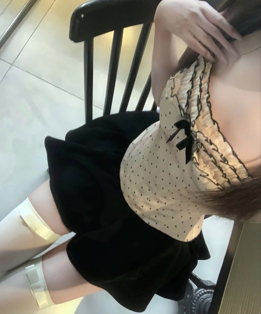 ⋆. 𐙚 ˚ cream polka viet top (Category: Sleeveless) located in Makati City. Submitted by thezarachives (Listing ID 1467327014, Image 1). Description: .