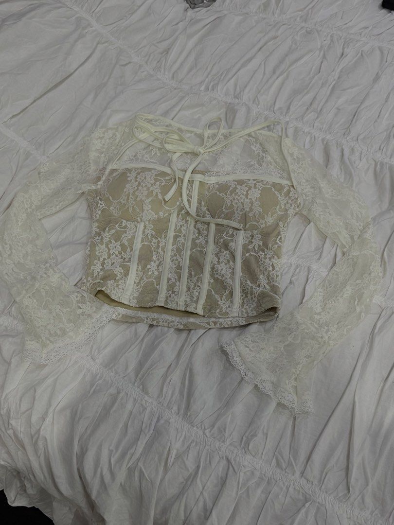 ⋆. 𐙚 ˚ lace longsleeves top (Category: Longsleeves) located in Makati City. Submitted by thezarachives (Listing ID 1467325959, Image 2). Description: .