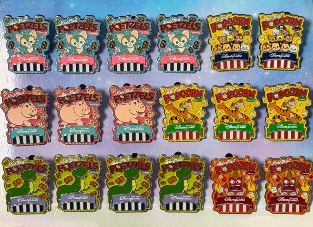 迪士尼徽章 Disney Pin 香港迪士尼 Hong Kong Disneyland 盲盒徽章系列 Mystery Pin Series - Rex, Tigger, Anger, Hamm, Gelatoni （分類：歐美周邊）位於 Hong Kong。 由 amazhk 提交（商品編號 1467186616，圖片 1）。簡介： 迪士尼徽章 Disney Pin 香港迪士尼 Hong Kong Disneyland 盲盒徽章系列 Mystery Pin Series - Rex, Tigger, Anger, Hamm, Gelatoni HK$100@ (包本地平郵或可安排順豐到付）。