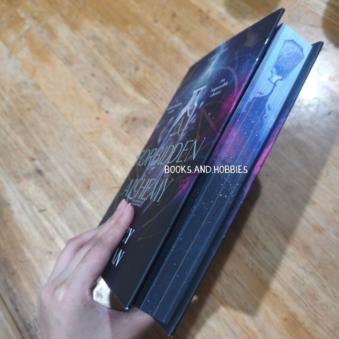 A Forbidden Alchemy by Stacey McEwan (Category: Storybooks) located in Quezon City. Submitted by books.and.hobbiesph (Listing ID 1467194774, Image 2). Description: Brand new remaindered copy Hardcover with srayed edges and custom printed endpapers.