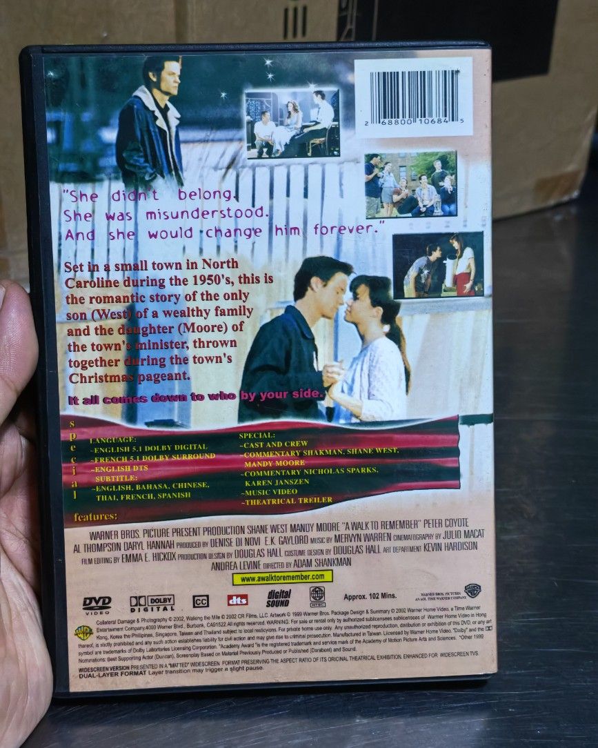 A walk to remember (Category: CDs & DVDs) located in Carmona. Submitted by tech_hub_cavite (Listing ID 1467324130, Image 2). Description: .