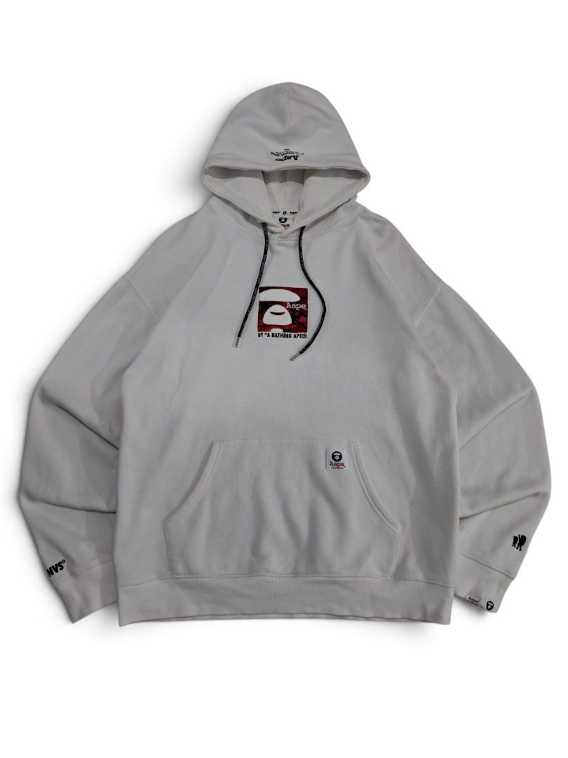 Aape "by a Bathing ape" hoodie (Category: Coats, Jackets and Outerwear) located in Silang. Submitted by segundalifestyle (Listing ID 1467219551, Image 1). Description: Authentic Aape "by a Bathing ape" hoodie size Large on tag 27L 23W good condition heavy cotton see the attach photo for details DM me for more details.