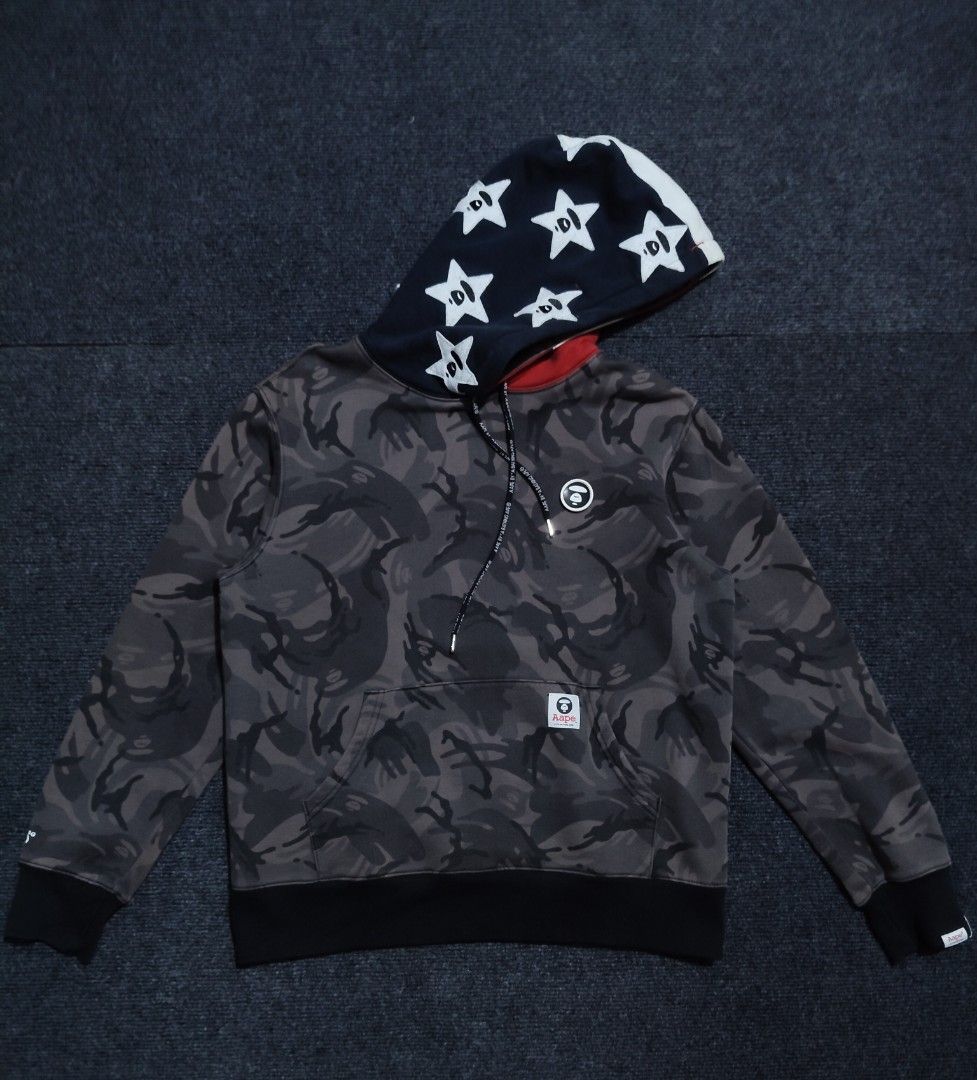 AAPE Grey full camo hoodie (Category: Coats, Jackets and Outerwear) located in Quezon City. Submitted by wgapparel (Listing ID 1467354856, Image 2). Description: 📌 available • Dimes: 21 x 25 W/L Large on tag • Conditions: Excellent • Color Rate: 9 or better • Complete tags • Issue: minimal sign of wears only Overall Ganda ng camo nito. Mine 1200 + sf Location Quezon City Shipping via Lalamove or jnt No COD * Color may vary due to lighting * Alwa