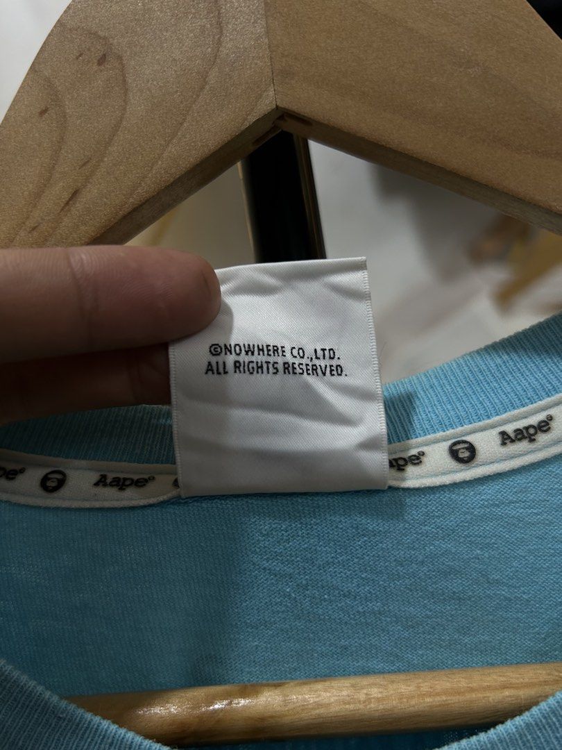 Aape pocket tee Camou (Category: Tshirts & Polo Shirts ) located in Manila. Submitted by cachegoodsuncovers (Listing ID 1467288683, Image 3). Description: Condition:exellent Color rate:9.5/10 Size: S on tag best fir M Dimes:19.5 x 27.5 Issue:none .