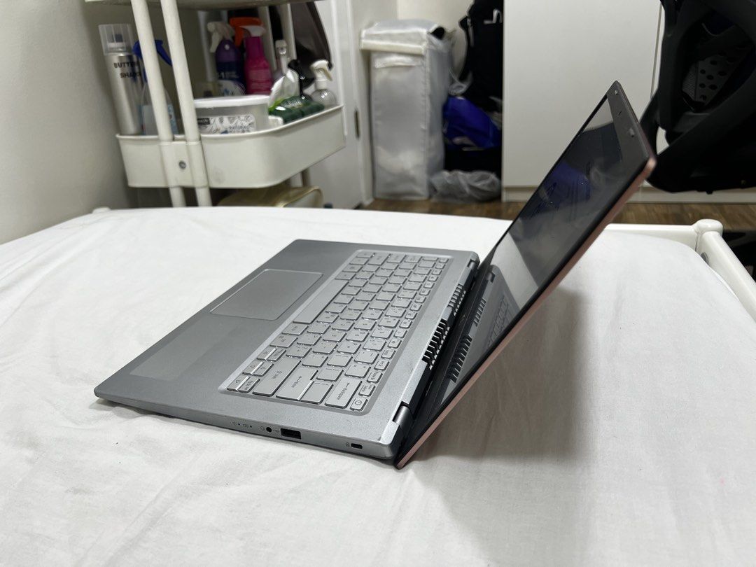 Acer Aspire a514-54 (Category: Laptops & Notebooks) located in Quezon City. Submitted by clifford255 (Listing ID 1467250968, Image 2). Description: Acer Aspire a514-54 - 11th Gen Intel(R) Core(TM) i3-1115G4 @ 3.00GHz - 12gb Ram (8gb + 4gb) - 256gb SSD Charger included Speakers are upgraded too RFS: Upgraded to macbook honest issue: yung nasa screen lang. pag black yung screen, may white na kita.