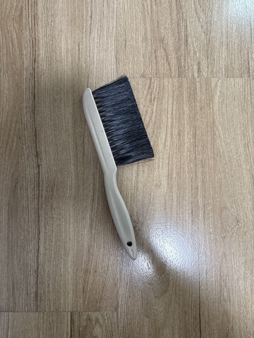 Acrylic Drafting Brush (Category: Cleaning Tools & Supplies) located in Makati City. Submitted by magsbuy (Listing ID 1467315382, Image 1). Description: - Acrylic dusting brush with dark soft bristles - Durable grey plastic handle with a convenient hanging hole - Ideal for cleaning keyboards, desk surfaces, and delicate items - Clean bristles with no damage to the plastic body Rfs: Declutter.