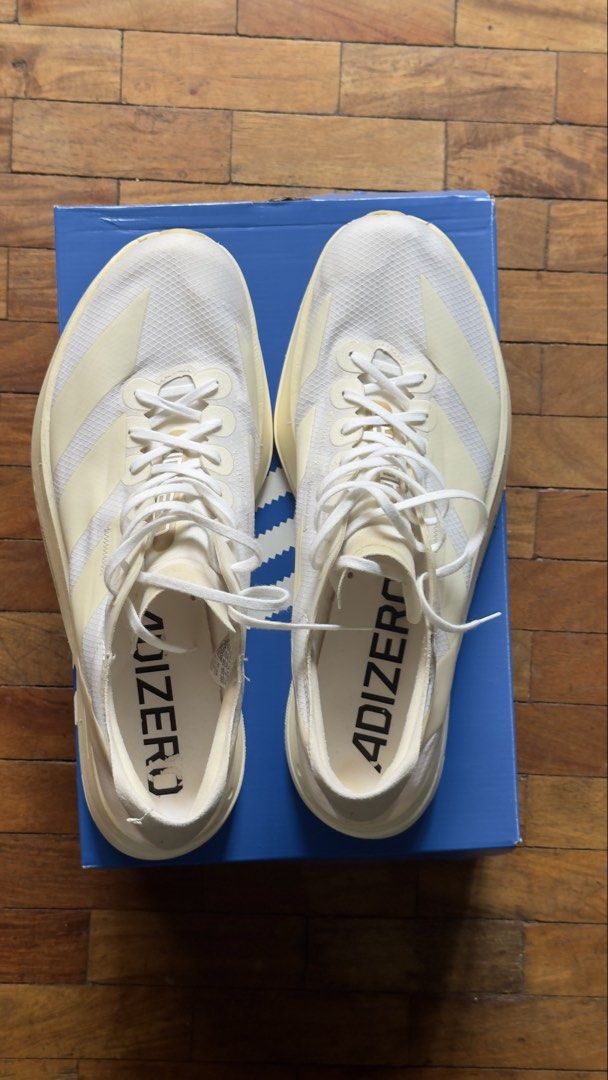 Adidas Adios Pro 4 (Category: Sneakers) located in Manila. Submitted by obey2151914 (Listing ID 1467302518, Image 2). Description: adios pro 4 mileage: 105km rfs: decluttering .