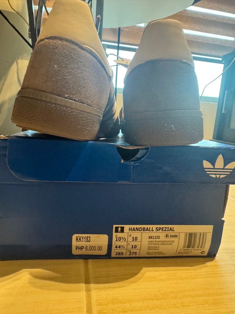 BRAND NEW ADIDAS HANDBALL SPEZIAL (Category: Sneakers) located in Pasig City. Submitted by brothermikeandthe_mrs. (Listing ID 1467168318, Image 3). Description: Adidas Handball Spezial Serial: KK1153 Brand New. Never used. With tags and inserts. Size: 10.5 US Original Price: P6,000 Selling Price: P4,500 RFS: wrong size .