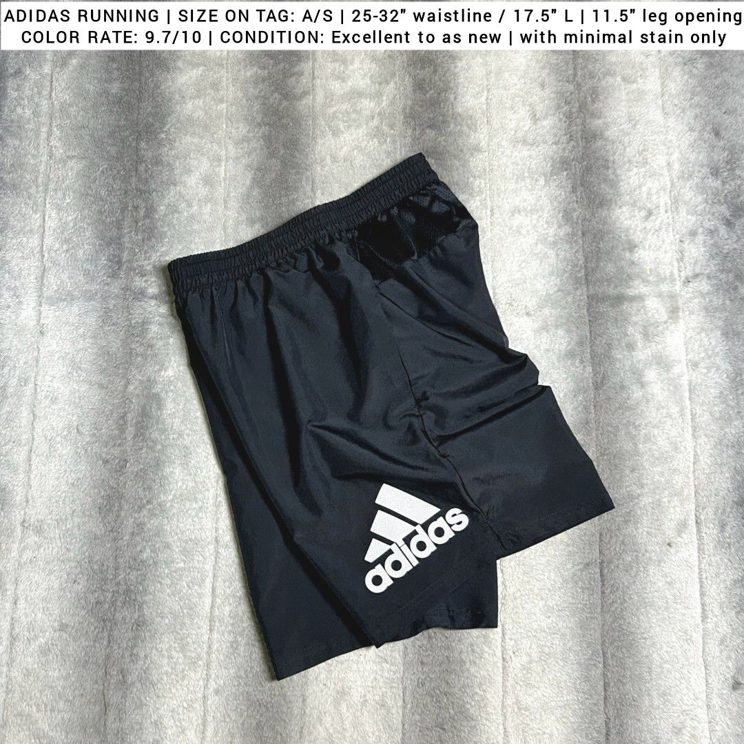 Adidas Running Short (Category: Shorts) located in Goa. Submitted by thrift_stylebychristella (Listing ID 1467211163, Image 1). Description: 🛍️399 + SF PAYMENT FIRST VIA GCASH ONLY NO COD 🔹Location: Goa, Camarines Sur 🔹Shipping nationwide via J&T express.
