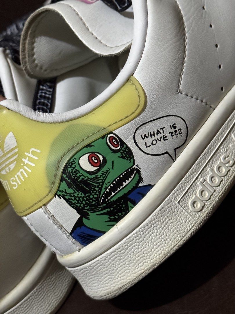 Adidas Stan Smith x Fiorucci RARE (Category: Sneakers) located in San Jose. Submitted by lalisamanofoot50726 (Listing ID 1467333539, Image 3). Description: BER MONTHS SALE Steal price all items‼️ Authentic Pre-love Adidas x Fiorucci collab search niyo po for reference 🔥 Size: EURO 37.5 • 23.5 cm helping tags nike, adidas, puma converse, new balance.