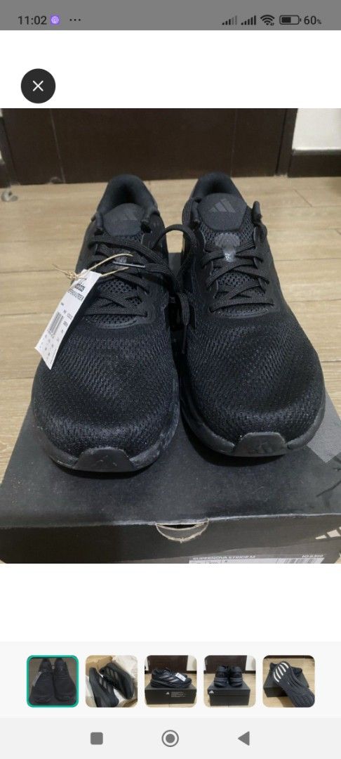 Adidas Supernova Stride Men Running Shoes Black (Category: Sneakers) located in Quezon City. Submitted by safecan.safecan (Listing ID 1467342582, Image 2). Description: almost brand new used 3x on threadmill. never worn outside comes with box and tags.
