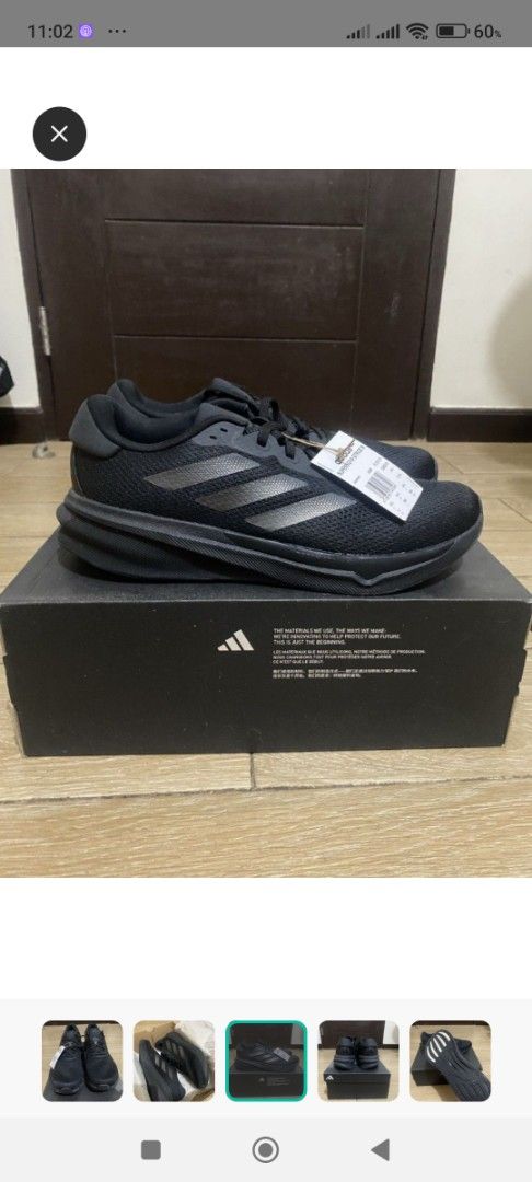 Adidas Supernova Stride Men Running Shoes Black (Category: Sneakers) located in Quezon City. Submitted by safecan.safecan (Listing ID 1467342582, Image 1). Description: almost brand new used 3x on threadmill. never worn outside comes with box and tags.