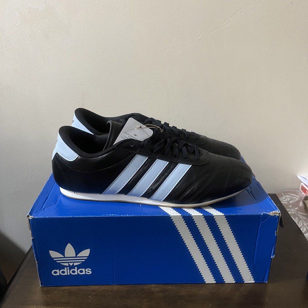 Adidas Taekwondo Lace W (Category: Sneakers) located in Paranaque City. Submitted by edf092579 (Listing ID 1467244916, Image 3). Description: - Colorway: Black and Wonder Blue - Design: Low-profile with classic three stripes and quilted toe detail - Details: Lace-up closure, branded tongue, and heel tab - Condition: Deadstock, 100% brand new and never worn - Packaging: Includes original blue Adidas shoebox.