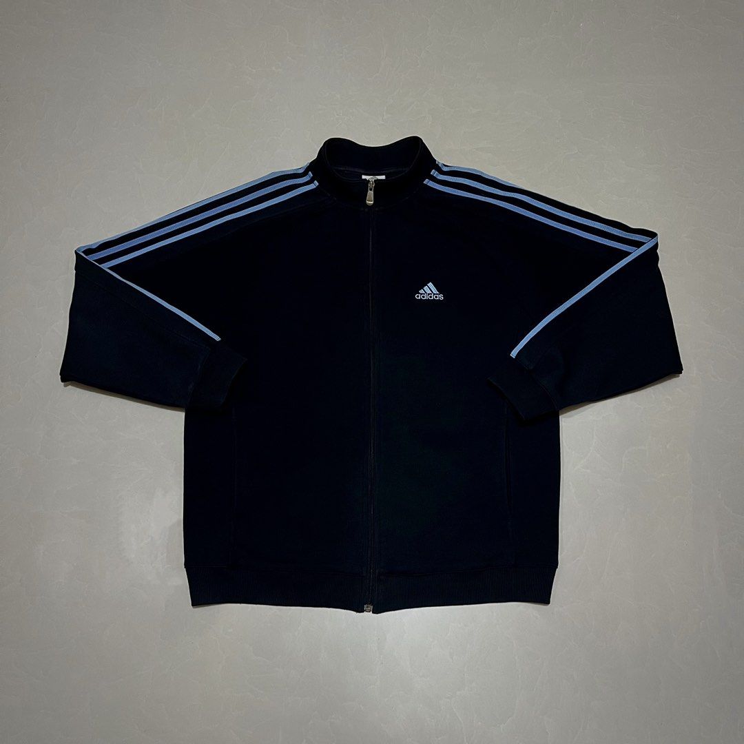 ADIDAS TRACK JACKET NAVY BLUE (Category: Coats, Jackets and Outerwear) located in Taguig. Submitted by reidddz (Listing ID 1467283241, Image 1). Description: NO ISSUE HEAVY L-XL.