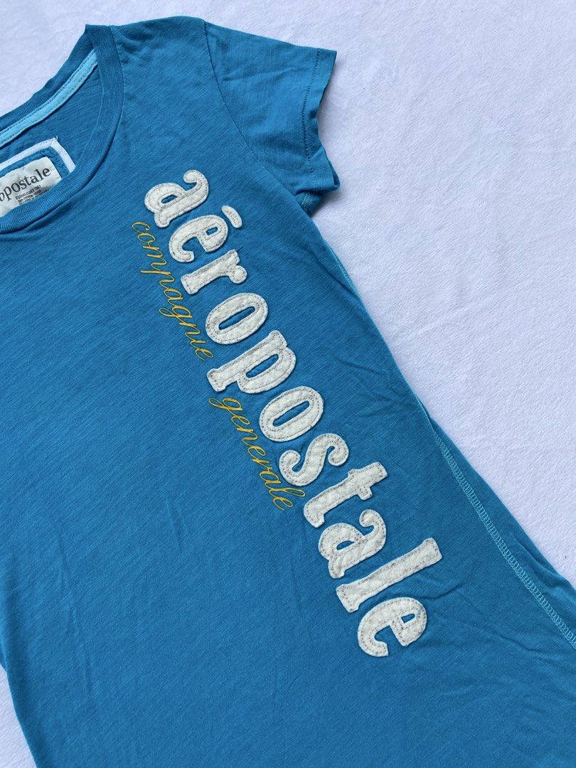 Aeropostale Tee (Category: Blouses) located in General Santos City (Dadiangas). Submitted by kala_chuchi (Listing ID 1467175052, Image 2). Description: Aeropostale Tee Size. Small 14 inches width 25 inches length No flaws Over all condition Excellent Mine. 350 Steal. 50/100 increments Claim. 850.