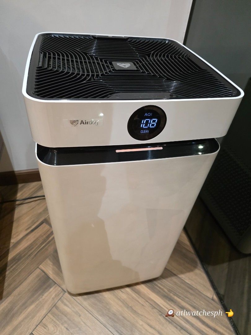 AIR DOG X 8 (Category: Cleaning Tools & Supplies) located in Taguig. Submitted by atlwatchesph (Listing ID 1467290199, Image 2). Description: AIR DOG by silocon valley year 2022 lightly used very very efficient and filter change free. only cleaning of filter no need to change. retail price in stores 58k . im selling only at 25k very very good working condition.