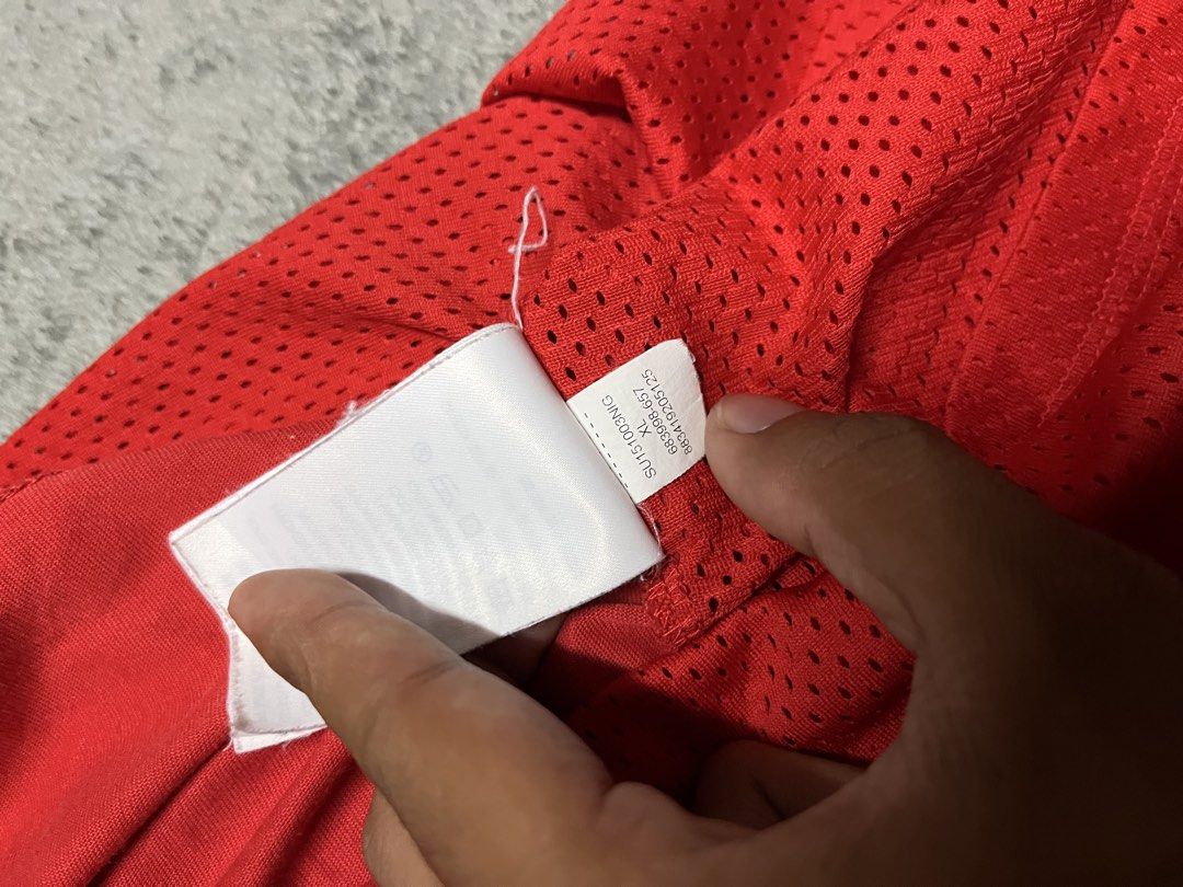 Air Jordan Rise 4 Jersey Red (Category: Activewear) located in Manila. Submitted by james23t (Listing ID 1467314373, Image 3). Description: WANT TO SELL! Air Jordan Rise 4 Jersey Red 19.5x28 Excellent condition Need wash 680🏷️.