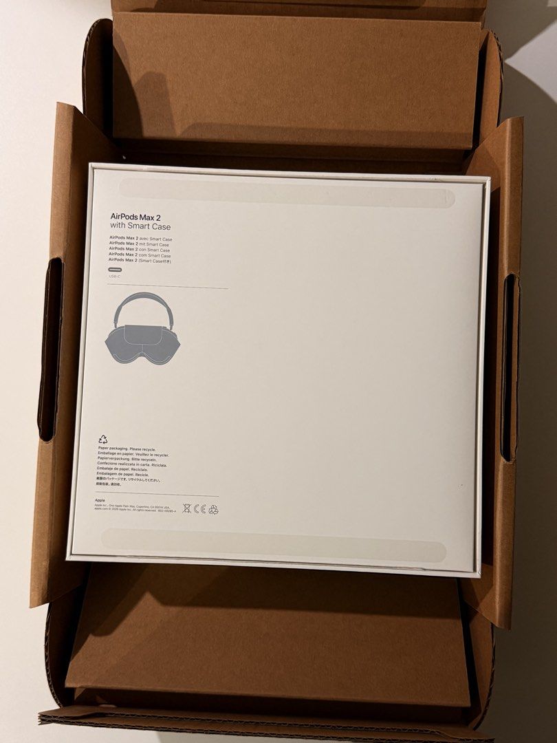 Airpods Max2 (Category: Headphones & Headsets) located in Quezon City. Submitted by carlol. (Listing ID 1467283070, Image 2). Description: Airpods Max 2 Blue Complete with receipt, brown box and accessories (silicon covers) srp: 36,500 bought as birthday gift, but rarely used. under warranty until Aug 3, 2027.