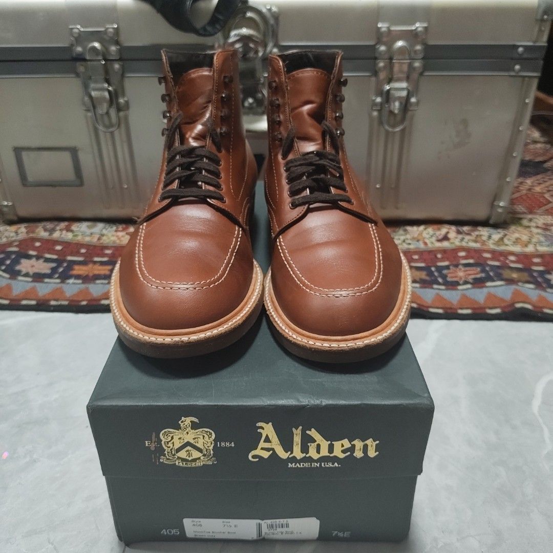 Alden 405 Indy Boots 7.5E (Category: Casual Shoes) located in Manila. Submitted by reece.l.2 (Listing ID 1467289479, Image 1). Description: Complete with box will fit size 8 brannock.